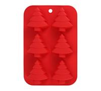 Stampo in silicone per feste di Natale, vassoio riutilizzabile e facile da staccare, per candele di Natale, per torte saponette e gelati, biscotti alimentari, artigianato fondente