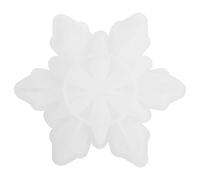 Stampo in Silicone per Fiocchi di Neve Progetti Fai da Te | Silicone resistente, facile da sformare, ideale per gioielli, diametro 11,5 cm