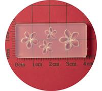 Stampo in silicone per fiori a cinque, stencil, M299 | Stampo decorativo combinato in silicone adatto per la realizzazione nail art fai-da-te, adesivi con diamanti,
