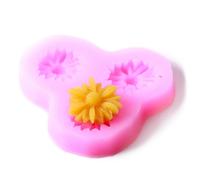 Stampo In Silicone Per Fondente Daisy - 3 Cavità - Confezione Da 5