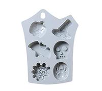Stampo in silicone per fondente di Halloween, per cioccolatini, caramelle, feste di compleanno, decorazione per torte e cupcake, durevole
