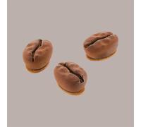 silikomart Stampo in Silicone Caffè 30 Accessori Professionali per Cucina e Pasticceria con Cutter ABS, 15 Cavità da 30 ml, Forma Chicco di Caffè