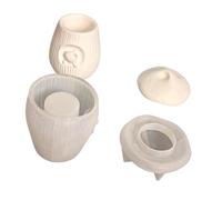 Stampo in silicone per funghi 3D unico, ideale per ciotole cemento e stampo in silicone per funghi per fioriere in resina