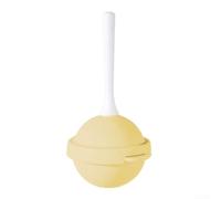 Stampo in silicone per ghiaccioli a forma di lecca-lecca, per yogurt e frutta a casa, facile da usare e conservare, materiale sicuro (giallo)