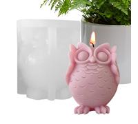 Stampo in silicone per gufo 3D, stampo in resina gufo | Stampo flessibile in silicone per sapone | per, stampo in resina antiaderente per la produzione di di sapone in fo