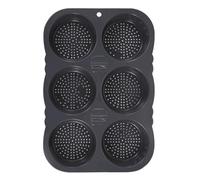Stampo in silicone per hamburger, stampo per muffin con griglia 4/6, riutilizzabile, stampo per pane antiaderente con rivestimento a rilascio facile, accessorio da forno per muffin e inglesi