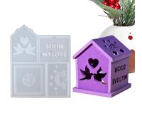 Stampo in silicone per la casa,Stampo per casa in silicone - Stampi per candele in resina epossidica,Love and Peace Bird contenitore luce notturna Favore di vacanza per la decorazione della