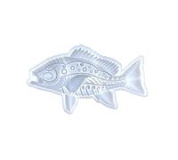 Stampo in silicone per la creazione di ciondoli a forma di pesce in rilievo, etichette da appendere alla porta della parete, in resina epossidica, decorazione per la casa