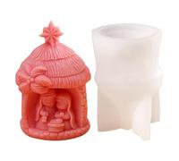 Stampo in silicone per la famiglia Jesus Baby Maria Santa Famiglia Resina Jesus Mary Sacra Stampo in silicone per candele di cera di soia, sapone, gesso, resina epossidica