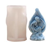 Stampo in silicone per la famiglia Jesus Baby Maria Santa Famiglia Resina Jesus Mary Sacra Stampo in silicone per candele di cera di soia, sapone, gesso, resina epossidica