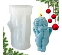 Stampo in silicone per la produzione di cera - Stampo per candele angelo, stampo per sapone, stampo per fondente |. Stampo per candele in silicone Stampo per candela angelo Stampo per sapone Ang