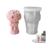 Stampo In Silicone Per Mazzo Di Fiori 3D Fare Candele,Stampo In Resina Casting Per Cemento E Gesso, souvenir Di Nozze,decorazione Di Nozze,decorazione Della Casa,San Valentino