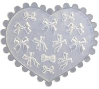 Stampo in silicone per nail art 3D, design riutilizzabile per manicure fai da te, strumento di decorazione per unghie, stampi con punta a fiocco