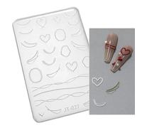 Stampo in silicone per nail art 3D farfalla fiore cristallo resina stampi intaglio stencil modelli artistici unghie strumento per unghie