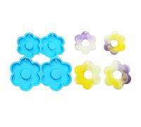 Stampo in silicone per orecchini a forma di fiore per portachiavi in resina epossidica per ciondolo auto decorazione per la casa stampo in resina epossidica per gioielli
