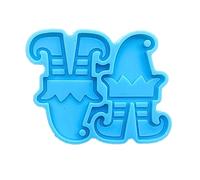 Stampo in silicone per orecchini a tema natalizio in resina epossidica stampi a goccia per orecchie artigianali fatti a mano per la creazione di gioielli accessori per ornamenti per orecchie di Natale