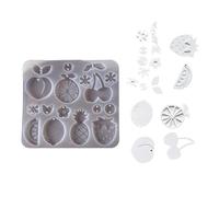 Stampo in silicone per orecchini in resina per gioielli in argilla artigianale con ciondolo in silicone per artigianato in resina