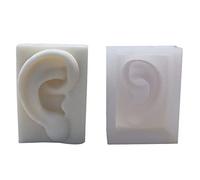 Stampo in silicone per orecchio, bocca, occhio, naso, per creare un morbido e flessibile ornamento decorativo per casa e ufficio, stampi in silicone per sapone resina epossidica unica colata per