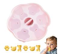 Stampo in silicone per orso, stampo per orso, stampo per orso, 6 cavità, stampo per dolci e dolci, biscotti, decorazione per torte, argilla, resina epossidica, pasta di go