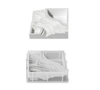 Stampo in silicone per paesaggi terrazzati in silicone Stampi per piante grasse Disposizioni per sapone per realizzare candele
