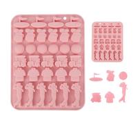 Stampo in Silicone per Palline Golf, 32 Cavità Stampi Cioccolato a Forma Pallina Golf Rosa per Decorazioni Cake Pops Caramelle Cubetti Ghiaccio Dolci Fai da Te e Bomboniere(6 Modelli)