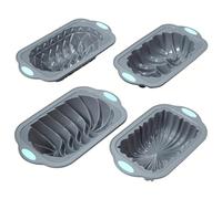 Stampo in silicone per pane, stampo antiaderente per cuocere il pane - 4 pezzi riutilizzabili da cucina per torte, torta di carne, brownies fatti in casa per feste di compleanno, matrimoni e riunione