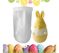 Stampo in silicone per Pasqua - Forma per candele di coniglio primaverile - Stampo 3D per resina epossidica, per resina, gesso, decorazione, caramelle, cioccolato, casa, fai da te, famiglia e amici