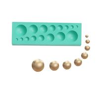 Stampo in silicone per perline, stampi per cioccolato rotondi | Stampo fondente in perla 2 x 3D | Decorazione per torta a bolle di forma emisferica, gadget da cucina, strumenti per intaglio da dessert