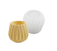Stampo in silicone per piantatrice sfaccettata in cemento Decori per la casa Opzione degli appassionati Coppa di cemento sfaccettata unica Stampo in silicone Coppa geometrica fioriera