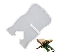 Stampo in Silicone per Porta Libri,Muffa per Colata di Resina Epossidica,Stampo in silicone per fermalibri - Per la decorazione della casa e della scrivania per la preghiera l'esposizione l'arte l'art
