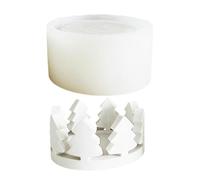 Stampo in silicone per portacandele, albero di Natale, fiore, tealight basi, stampo in silicone per progetti artigianali, forniture artigianali fatte a mano