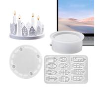 Stampo in silicone per portacandele in resina per casa | Casa cava in silicone | per supporto per candele votive in resina - per gli amanti del fai da te, decorazioni, feste, stile fattoria