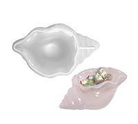 Stampo in silicone per portacandele, in silicone per vasetti di candela | Stampo per contenitore per piante a forma di conchiglia Contenitore per vasi da