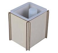 Stampo in silicone per portacandele per decorazione creativa da scrivania, accessorio per la casa fatto a mano, in resina epossidica, con vaso, portacandela, perfetto per gli appassionati di fai da te