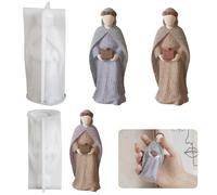 Stampo in silicone per presepe con Gesù nato - Stampi in silicone per candele, resina e sapone