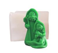 Stampo in silicone per presepe di Natale - Stampo per candela in resina per presepe, riutilizzabile e flessibile e durevole per il Ringraziamento e Natale