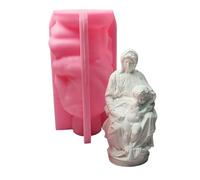 Stampo in silicone per realizzare statuette religiose con madre e figlio, decorazione per la casa in gesso