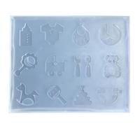 Stampo in silicone per recinzioni in resina fondente COORKOUMSMOOMS epossidico di cristallo fusione stampo strumento per la coltivazione di gioielli