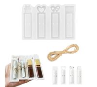 Stampo in Silicone per Regali Creativi - Set con Forme di Busta, Cuore, Pacchetto + Corda da 10m + Materiale di Alta Qualità, Facile da Rimuovere, Regalo per Pasqua, DIY