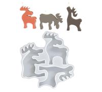 Stampo in silicone per renne, 3D, per cioccolato, dolci, feste, decorazione per la casa, per il giorno del Ringraziamento, compleanno