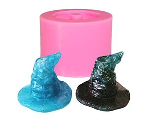 Stampo in silicone per resina epossidica a forma di cappello da mago, riutilizzabile di alta qualità, per creare gioielli fai da te in argilla caramella, decorazione per torte e cupcake
