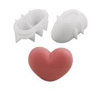 Stampo in silicone per resina | facile da rimuovere | a forma di cuore | per cera epossidica Jars Candle Cup Home Decor Party Favors Holiday Christmas Birthday Iniziatori