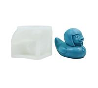 Stampo in silicone per sapone a forma di anatra, in stile punk, per cioccolato, fondente, decorazione per torte nuziali, argilla,