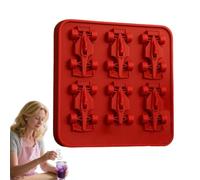 Stampo in silicone per stampi per ghiaccio a 6 fori | Vassoio riutilizzabile per cottura a cubi, gadget da cucina per bevande, caffè, bourbon, vino, succo, cocktail, cioccolato