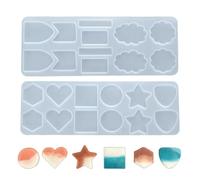 Stampo in Silicone per stampini Decorativi, 2 pezzi confezione da stampi in silicone per decorazioni di torte di compleanno, Stampi per Cake Border Decoration,Gioielli,Polymer Clay, Bianco,21x8x0,8 cm