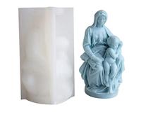 Stampo in silicone per statua di Gesù bambino Beata Vergine Maria con Gesù Bambino Stampo in silicone Grande Silicone per resina epossidica
