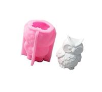 Stampo in silicone per statua di gufo per resina epossidica decorazione domestica gufo statuetta gesso stampo in silicone per sapone stampi per figurine