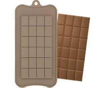 Stampo in Silicone per Tavoletta di Cioccolato 3D 0.8 cm - Stampo da Forno e Frigo - Versatile per Dolci, Ghiaccio, Candele, Caramelle, Gelatina - Formine Antiaderenti (TAVOLETTA)