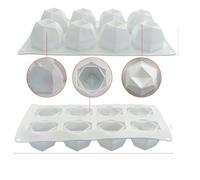Stampo in silicone per toppe francesi, multiform-Magic Cube per gelato, resistente al calore, per alimenti (29,5 x 17,3 x 4,8 cm)