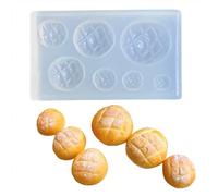 Stampo in silicone per torta biscotti pane per stampo per alimenti in argilla Accessorio da cucina Giocattolo in silicone Stampo in miniatura per casa delle bambole Accessorio per torta